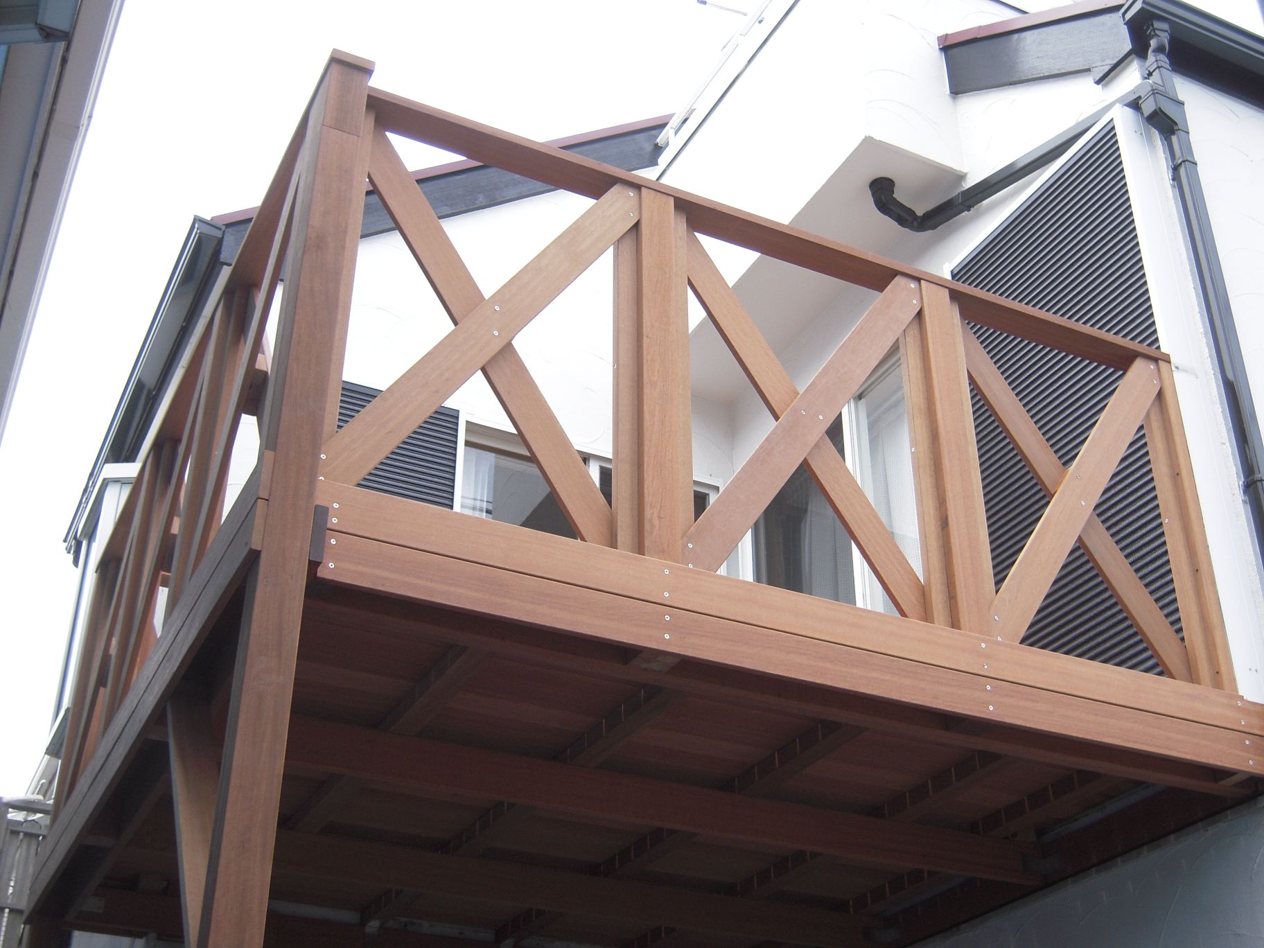 車庫上デッキ ウッドデッキの施工 販売ならウッディーアート